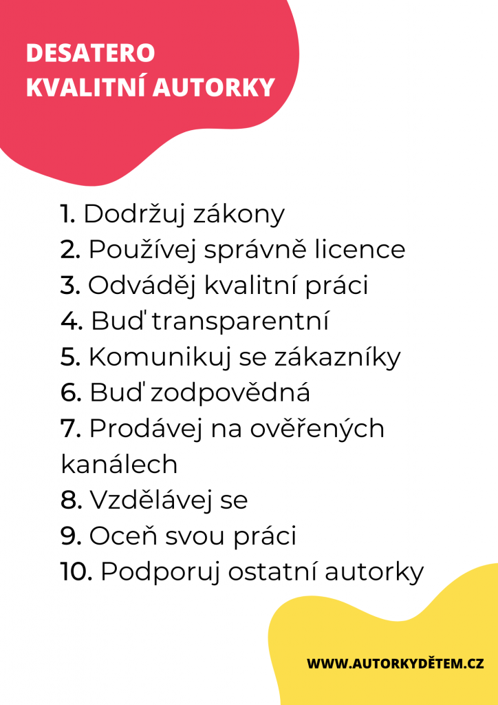Desatero poctivé autorky