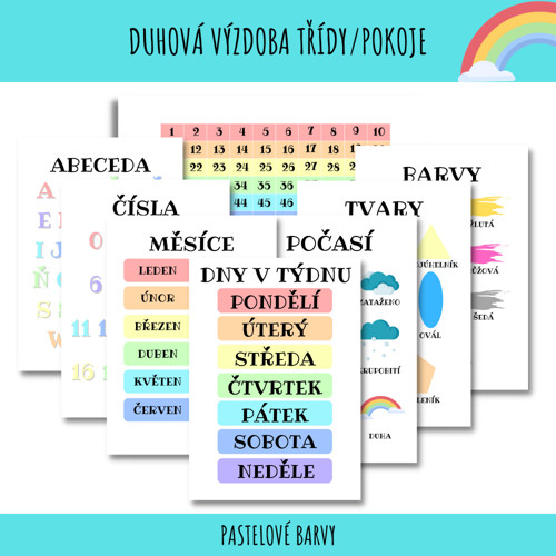 duhová výzdoba