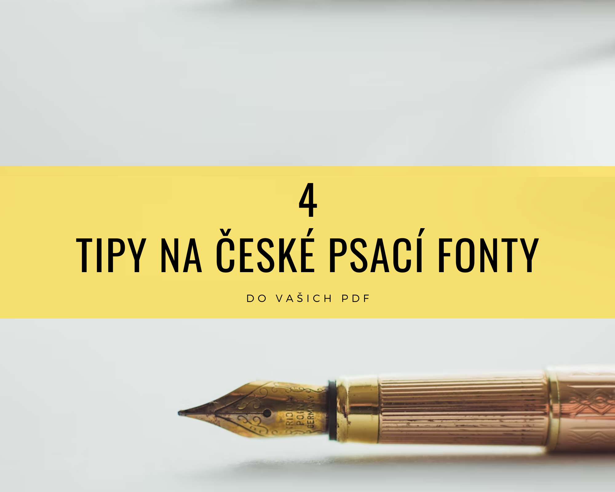 české psací fonty
